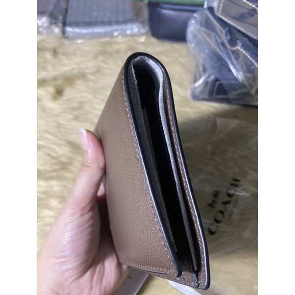 ORIG & IMPORTED CCH 3 in 1 Men’s Wallet in Plain Mahogany Brown (With insert) Calf Leather