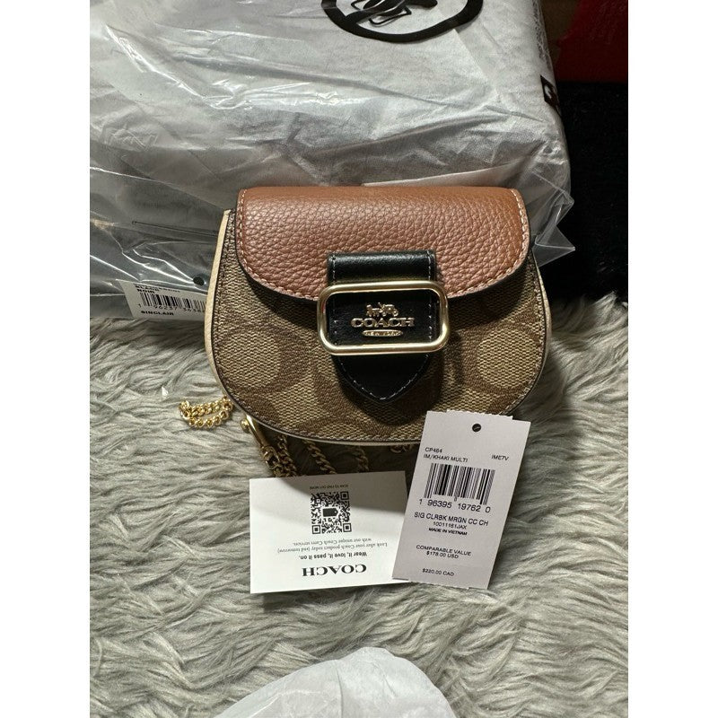 SALE! ❤️ ORIG & IMPORTED CCH Morgan Card Case On A Chain Mini Bag Wallet