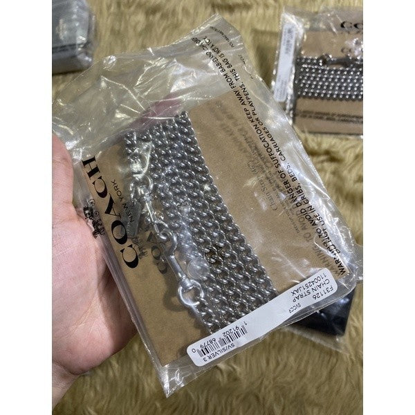 ORIG & IMPORTED CCH CHAIN BAG STRAP GOLD & SILVER