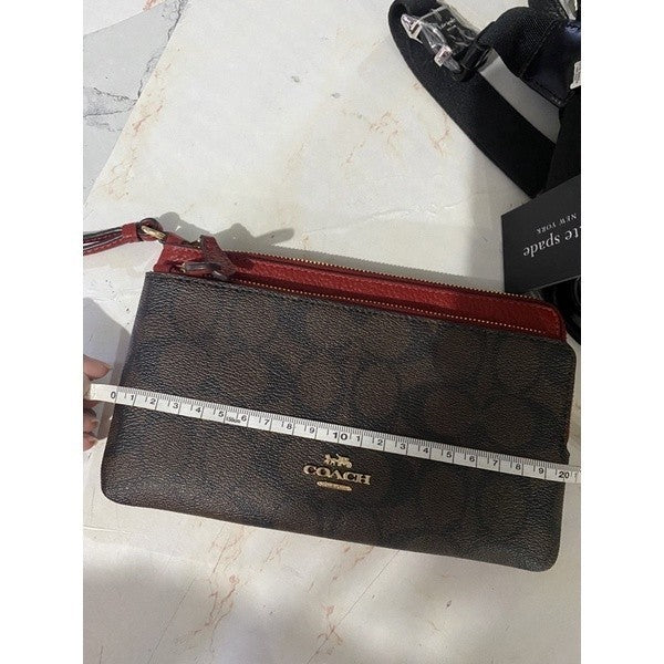ORIG & IMPORTED CCH Double Zip Large Phone Wallet Wristlet