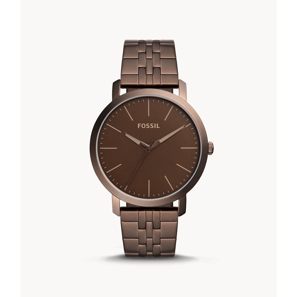 IMPORTED Luther Three-Hand Brown Stainless Steel 44mm Men's Watch