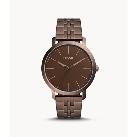 IMPORTED Luther Three-Hand Brown Stainless Steel 44mm Men's Watch