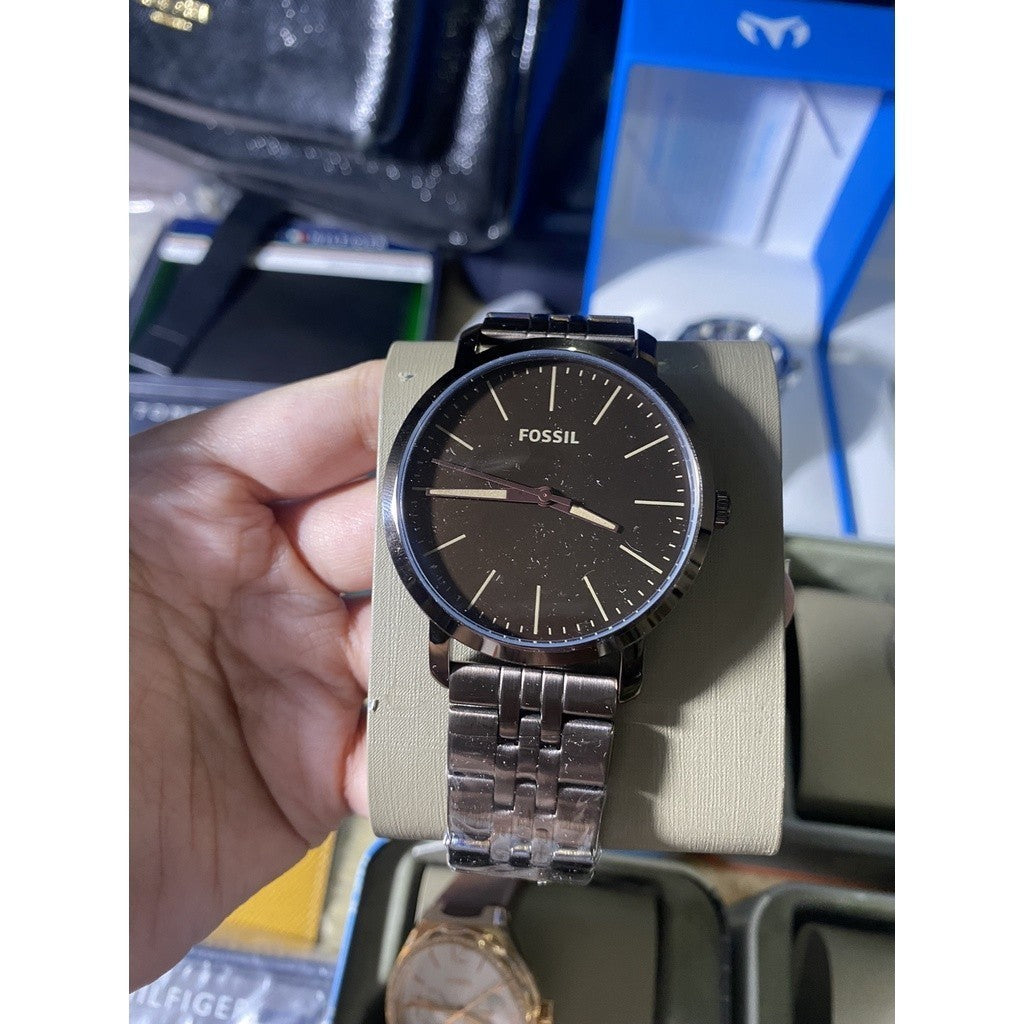IMPORTED Luther Three-Hand Brown Stainless Steel 44mm Men's Watch
