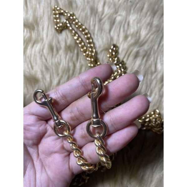 ORIG & IMPORTED CCH CHAIN BAG STRAP GOLD & SILVER