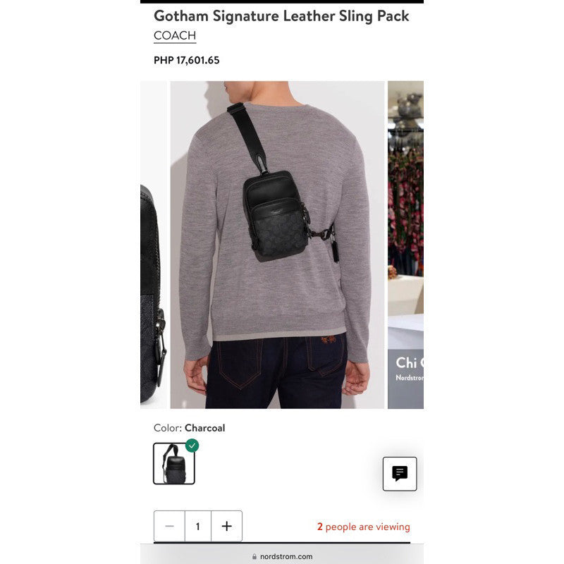 ORIG & IMPORTED CCH MINI Gotham Pack Crossbody Bag RETAIL in Signature Canvas for Men