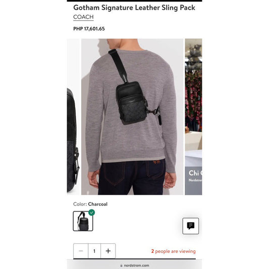 ORIG & IMPORTED CCH MINI Gotham Pack Crossbody Bag RETAIL in Signature Canvas for Men