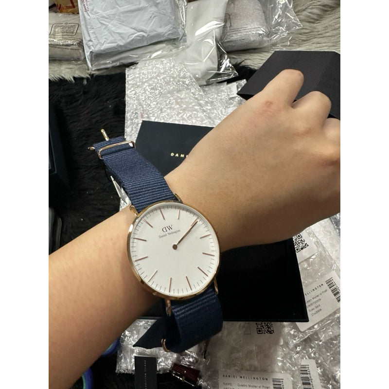 ORIG & IMPORTED Daniel Wellington Classic Bayswater Men's Navy Watch DW00600275
