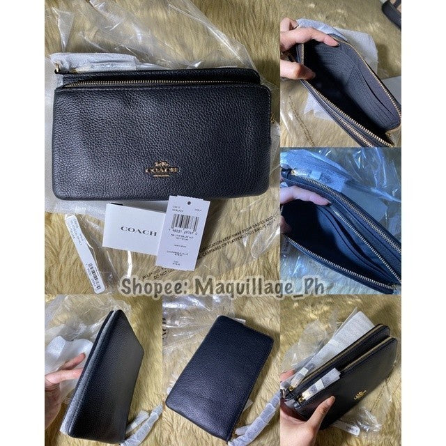 ORIG & IMPORTED CCH Double Zip Large Phone Wallet Wristlet