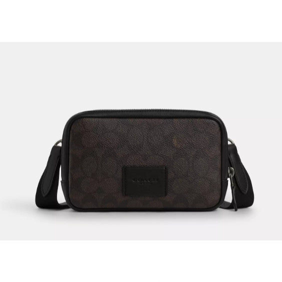 ORIG & IMPORTED CCH Carrier Phone Crossbody In Signature Canvas Small Bag Brown Walnut