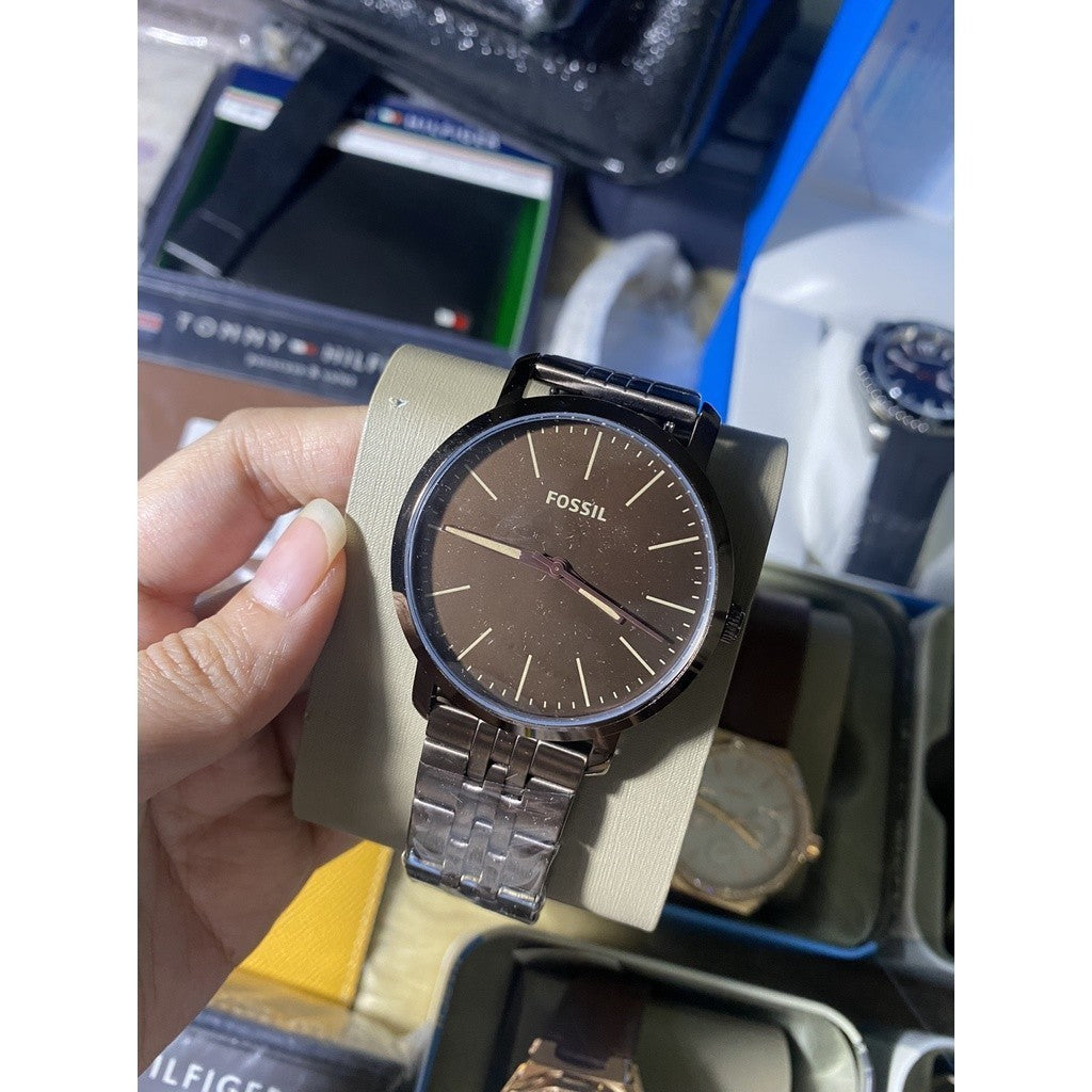 IMPORTED Luther Three-Hand Brown Stainless Steel 44mm Men's Watch
