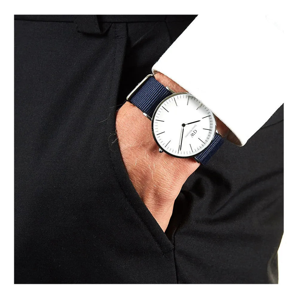 ORIG & IMPORTED Daniel Wellington Classic Bayswater Men's Navy Watch DW00600275