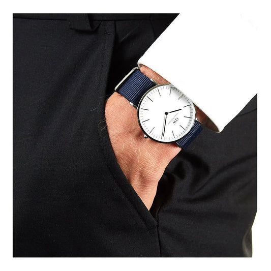 ORIG & IMPORTED Daniel Wellington Classic Bayswater Men's Navy Watch DW00600275