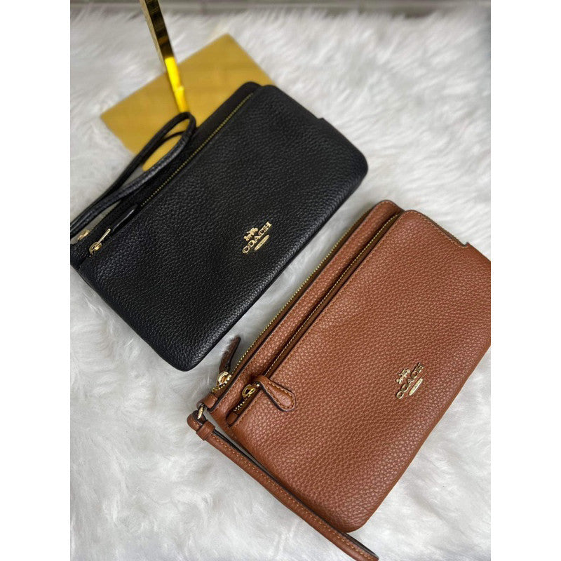 ORIG & IMPORTED CCH Double Zip Large Phone Wallet Wristlet