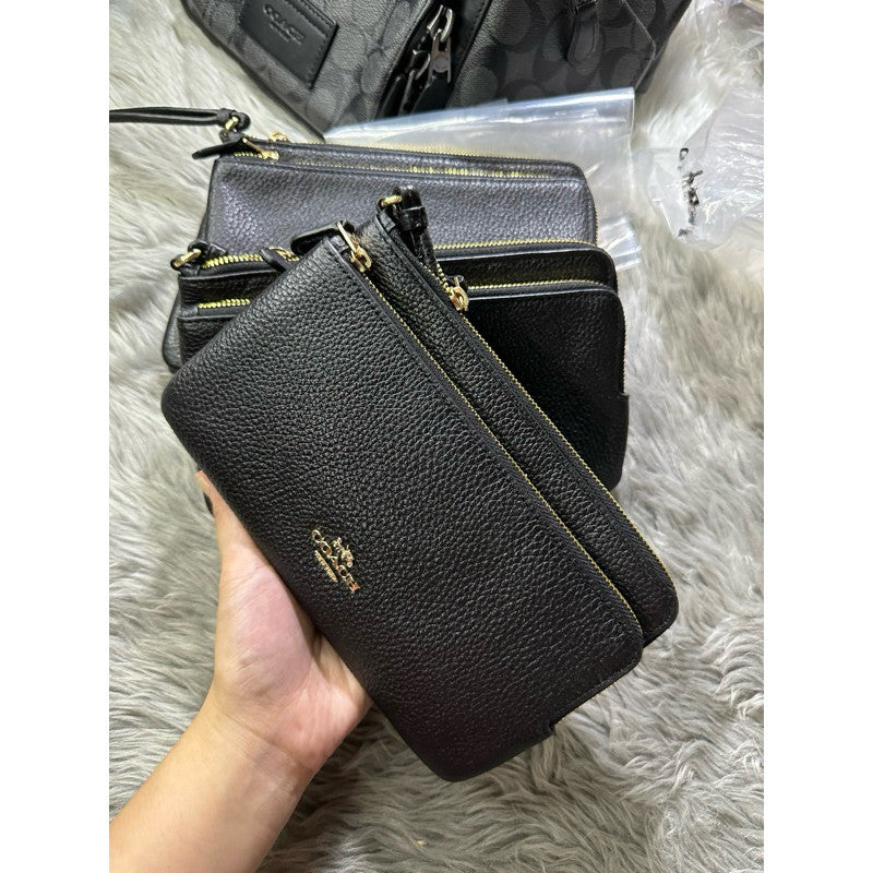 ORIG & IMPORTED CCH Double Zip Large Phone Wallet Wristlet