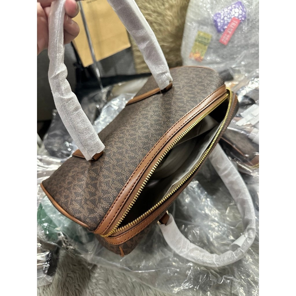 ORIG & IMPORTED MK Jet Set Travel Medium Duffle Satchel Crossbody Bag in Brown
