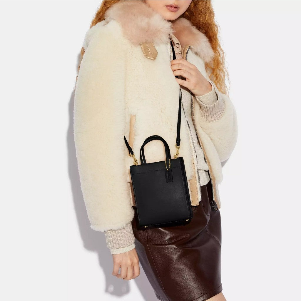 ORIG & IMPORTED CCH Mini Top Handle Cashin Tote Small Black Bag