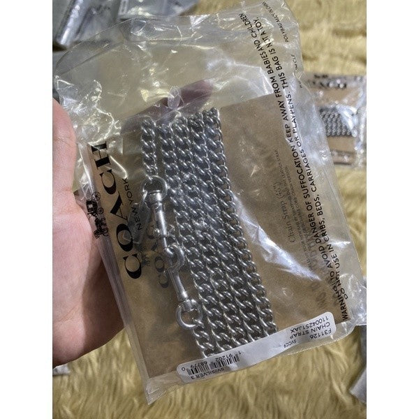 ORIG & IMPORTED CCH CHAIN BAG STRAP GOLD & SILVER