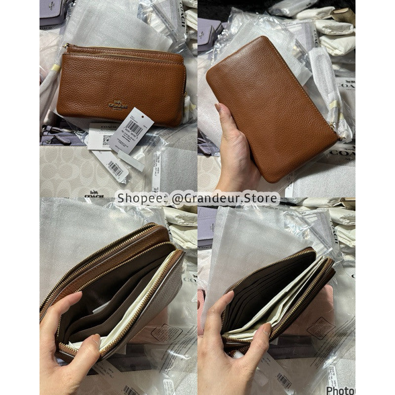 ORIG & IMPORTED CCH Double Zip Large Phone Wallet Wristlet