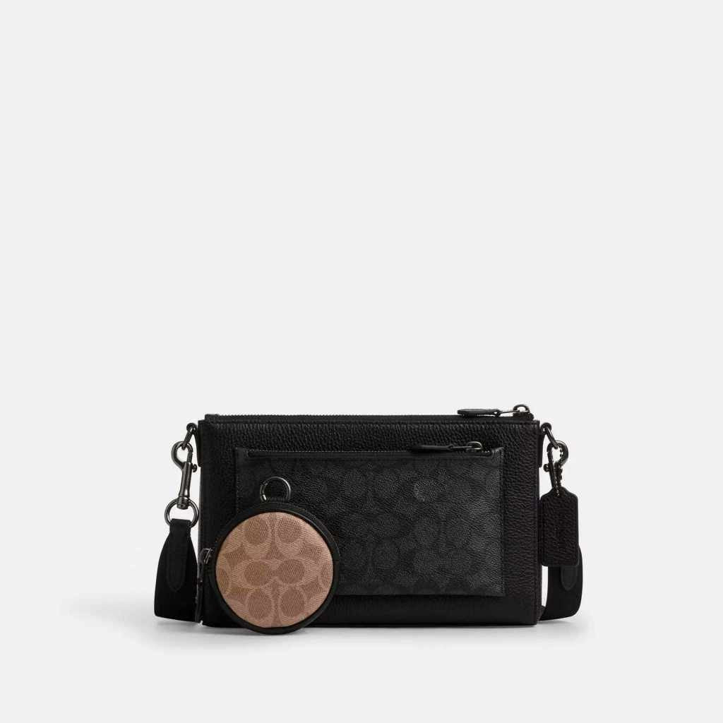 ORIG & IMPORTED CCH Holden Crossbody Black Men’s Bag In Blocked Signature Canvas