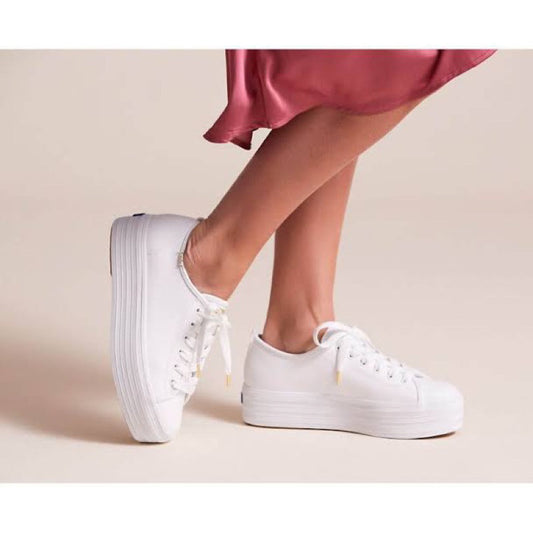 ORIG & IMPORTED DEEP CLEANED Triple Up Decker Off White Shoes Size 6 ONLY