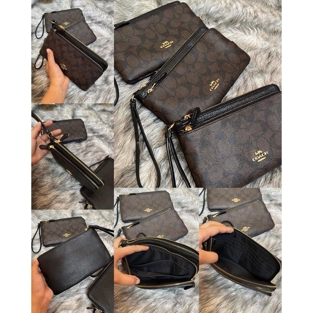ORIG & IMPORTED CCH Double Zip Large Phone Wallet Wristlet