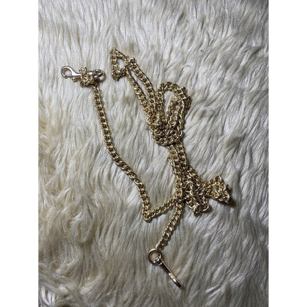ORIG & IMPORTED CCH CHAIN BAG STRAP GOLD & SILVER