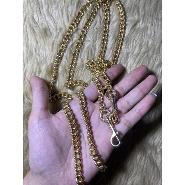 ORIG & IMPORTED CCH CHAIN BAG STRAP GOLD & SILVER