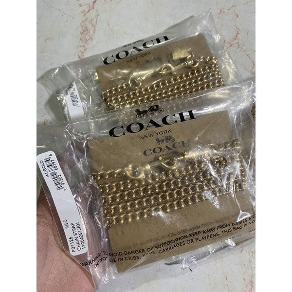 ORIG & IMPORTED CCH CHAIN BAG STRAP GOLD & SILVER