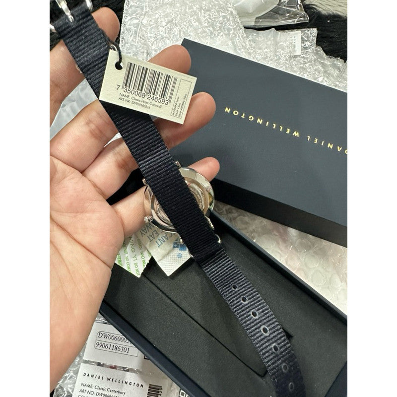 ORIG & IMPORTED Daniel Wellington Petite Cornwall Women's Black Strap Watch DW00100216