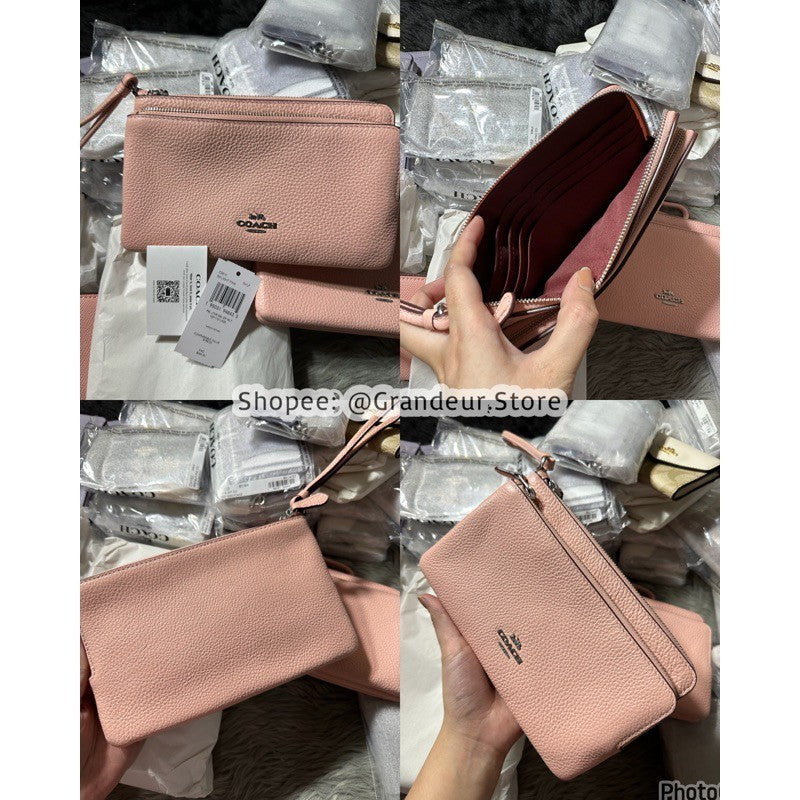 ORIG & IMPORTED CCH Double Zip Large Phone Wallet Wristlet