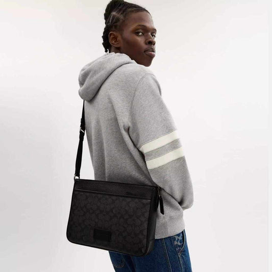 ORIG & IMPORTED CCH District Crossbody Men’s Black Bag In Signature Canvas