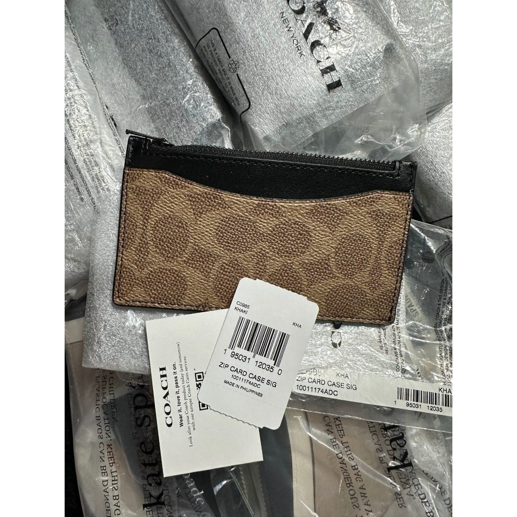 ORIG & IMPORTED CCH Men Zip Card Holder Slim Wallet