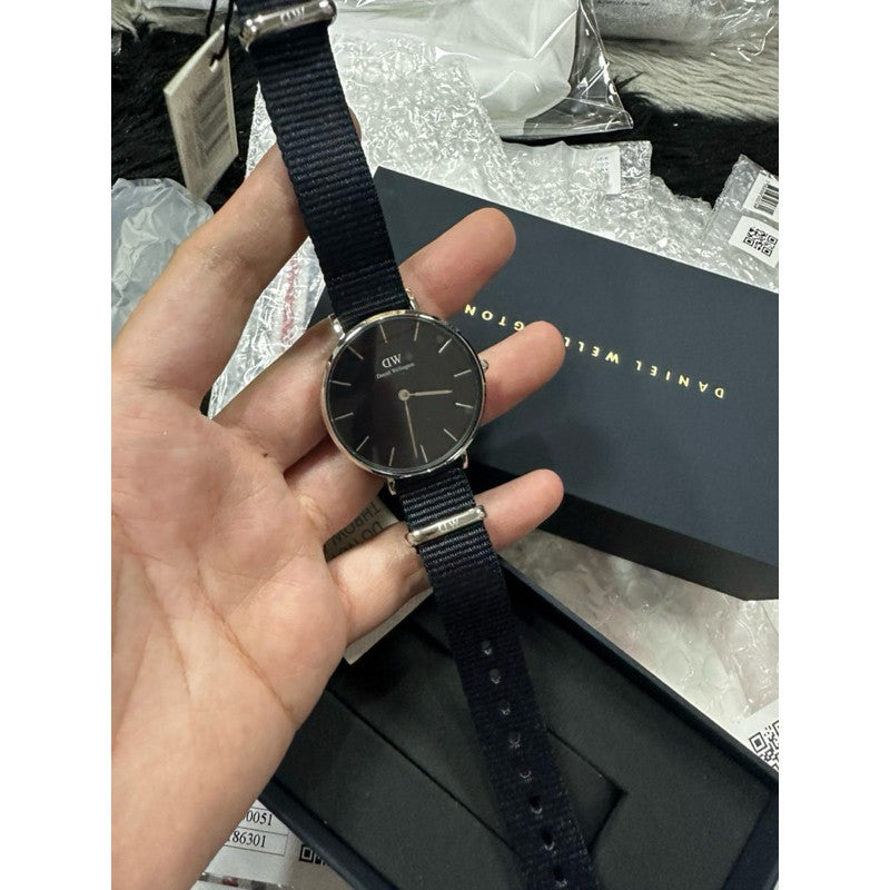 ORIG & IMPORTED Daniel Wellington Petite Cornwall Women's Black Strap Watch DW00100216