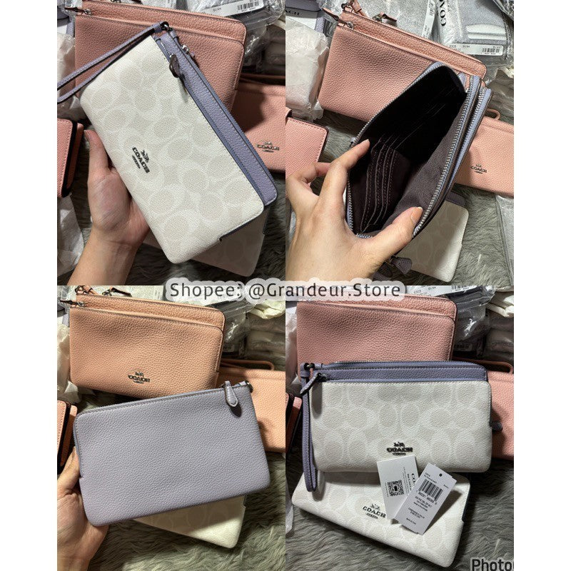 ORIG & IMPORTED CCH Double Zip Large Phone Wallet Wristlet