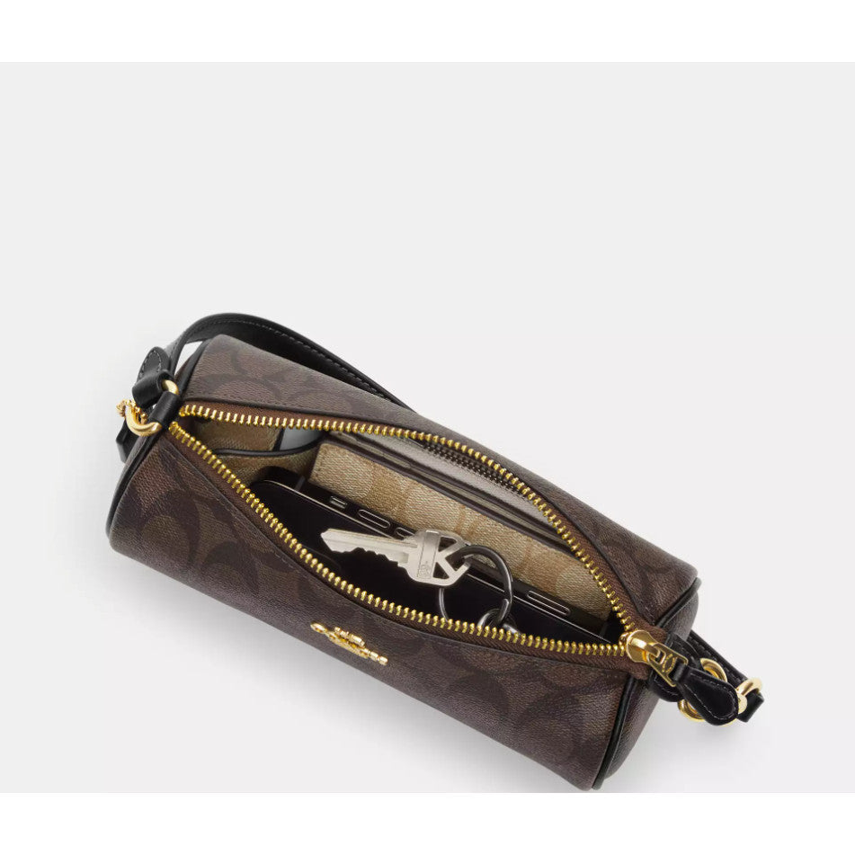 ORIG & IMPORTED CCH Nolita Barrel Small Shoulder Wristlet Black Pink Bag