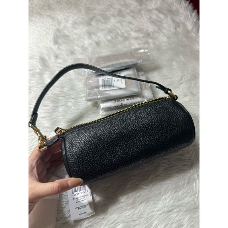 ORIG & IMPORTED CCH Nolita Barrel Small Shoulder Wristlet Black Pink Bag