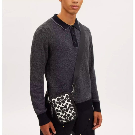 ORIG & IMPORTED CCH Stanton Crossbody In Signature Canvas Men's Small Bag Black/White