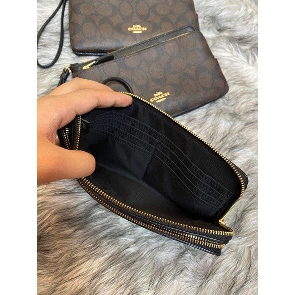 ORIG & IMPORTED CCH Double Zip Large Phone Wallet Wristlet