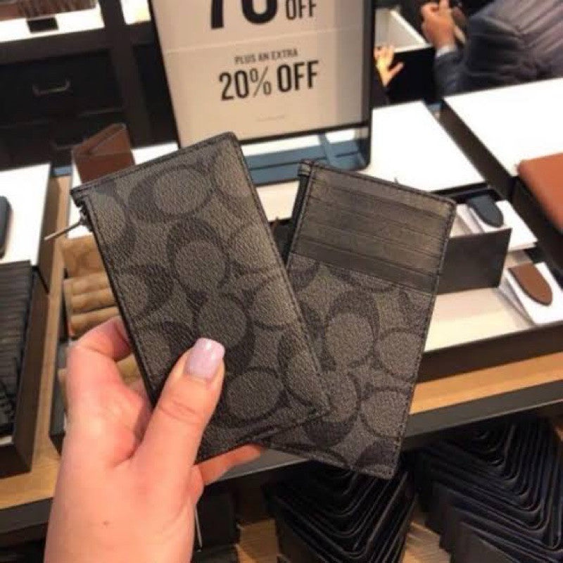 ORIG & IMPORTED CCH Men Zip Card Holder Slim Wallet