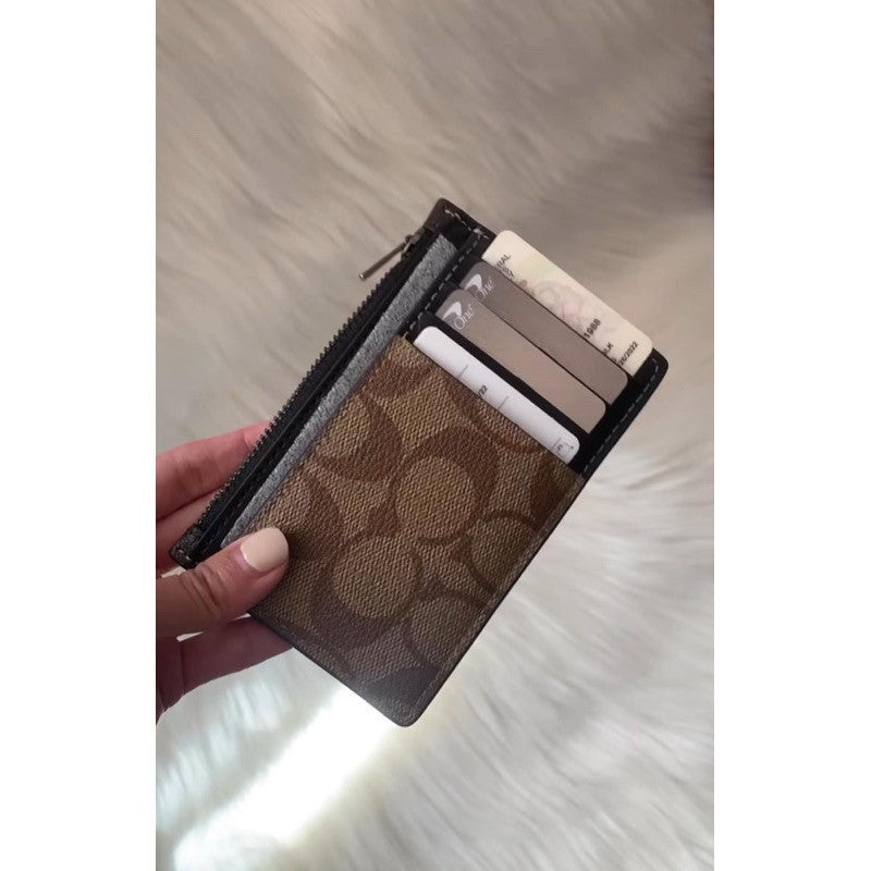 ORIG & IMPORTED CCH Men Zip Card Holder Slim Wallet