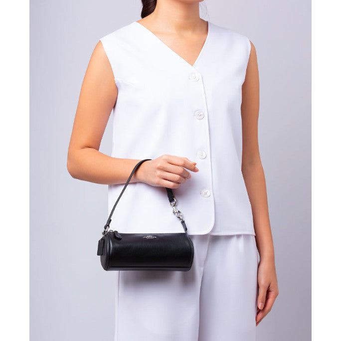 ORIG & IMPORTED CCH Nolita Barrel Small Shoulder Wristlet Black Pink Bag