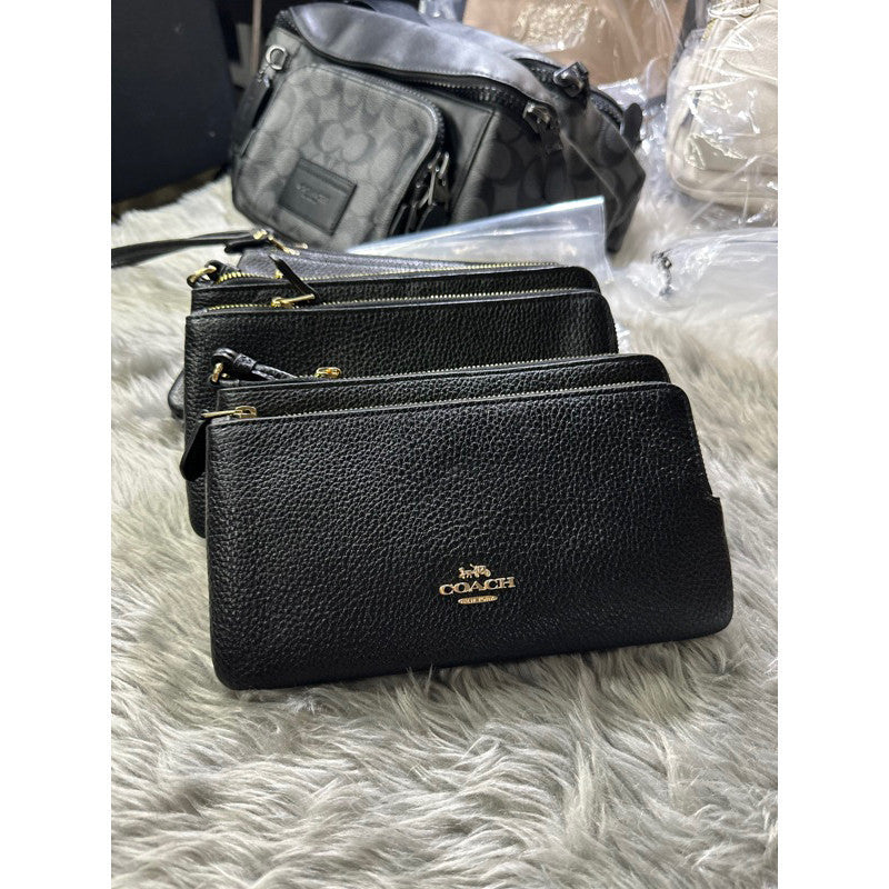 ORIG & IMPORTED CCH Double Zip Large Phone Wallet Wristlet