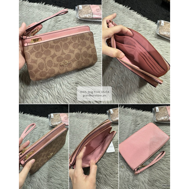 ORIG & IMPORTED CCH Double Zip Large Phone Wallet Wristlet