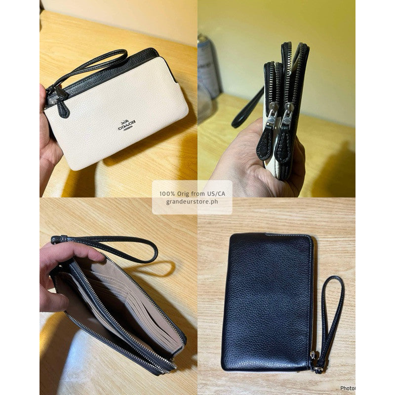 ORIG & IMPORTED CCH Double Zip Large Phone Wallet Wristlet