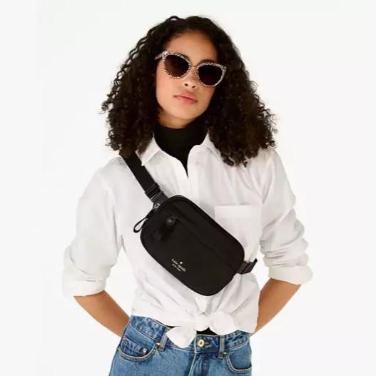 ORIG & IMPORTED KS Chelsea Nylon Small Belt Bag Black Beige Pink
