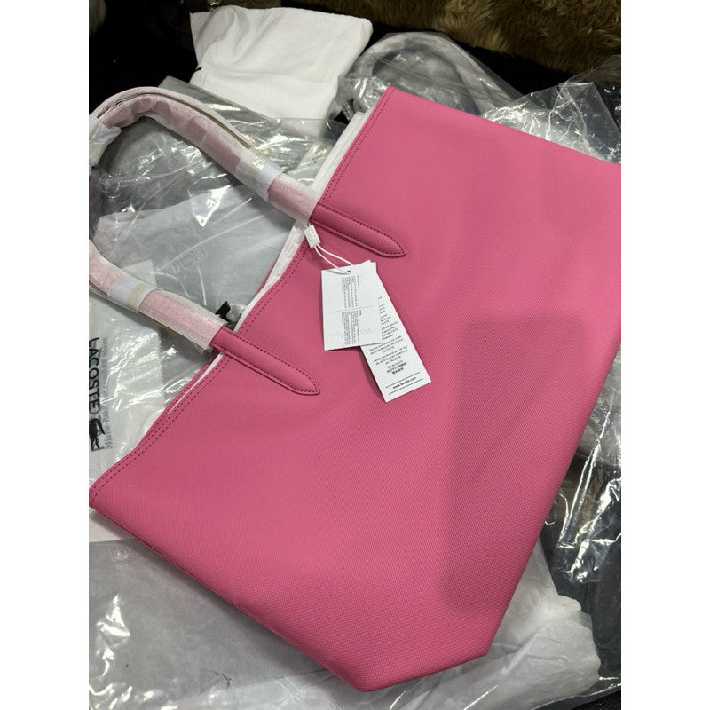 ORIG & IMPORTED LCT Anna REVERSIBLE Large Tote Bag in Brown/White/Pink/Black
