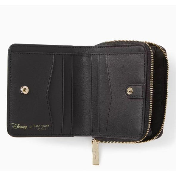 ORIG & IMPORTED KS Minnie Mouse Zip Around Small Wallet Black