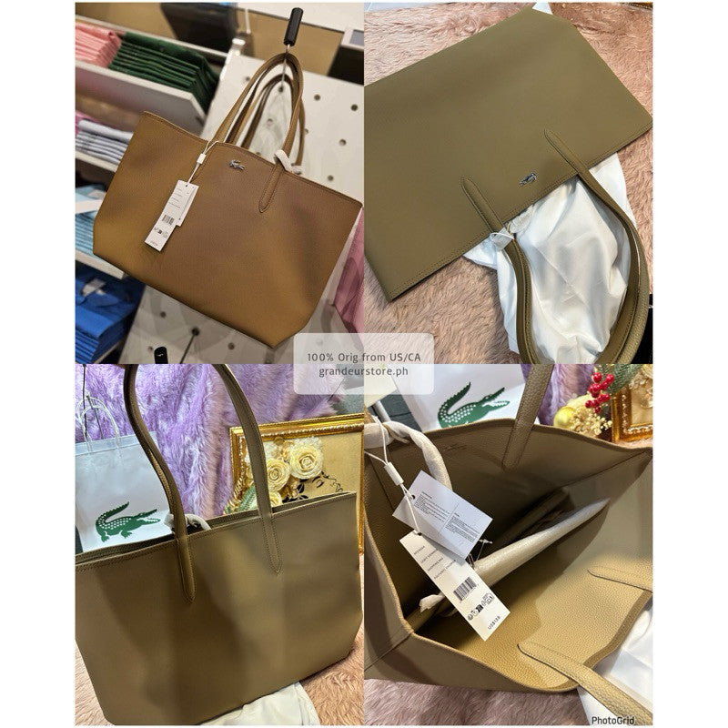 ORIG & IMPORTED LCT Anna REVERSIBLE Large Tote Bag in Brown/White/Pink/Black