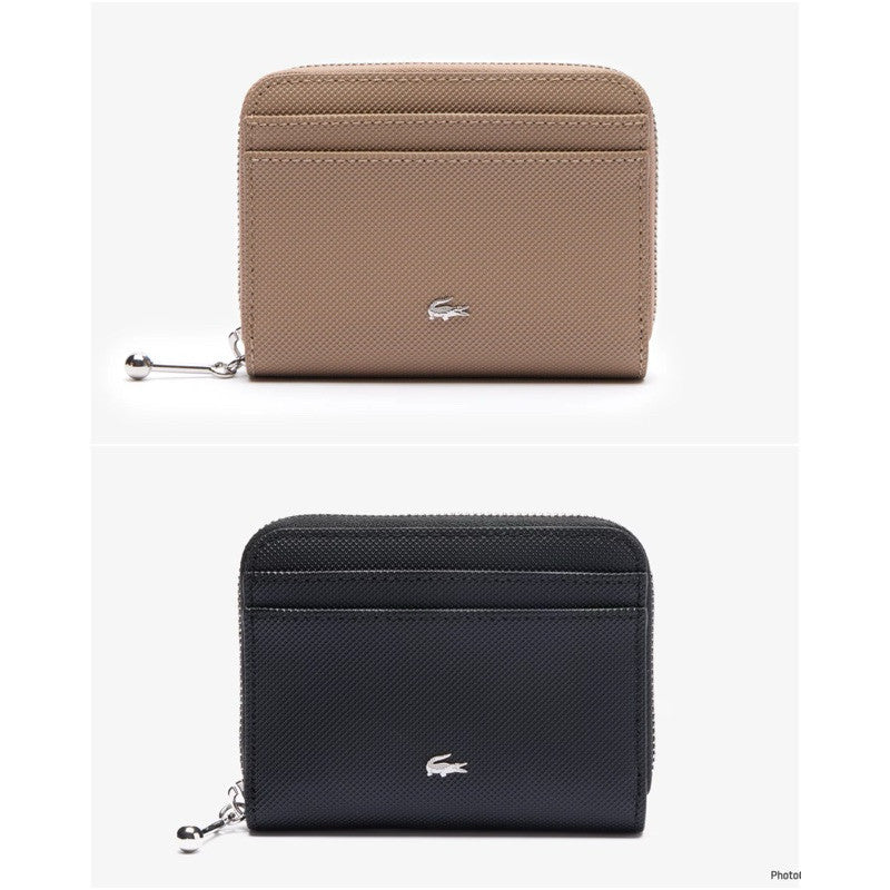 ORIG & IMPORTED LCT Women's Daily City Small Zip around Coin Wallet Black Taupe