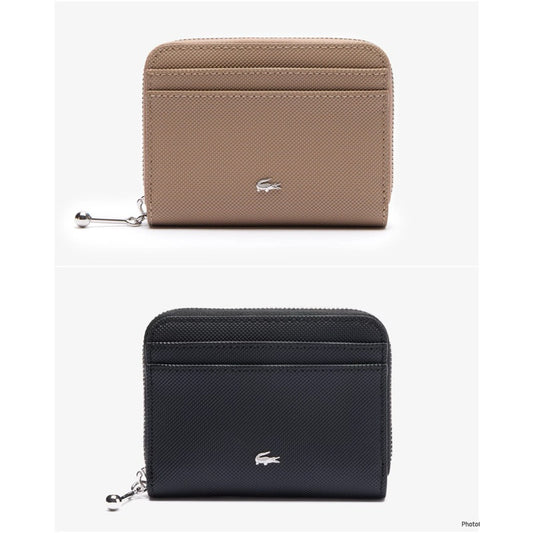 ORIG & IMPORTED LCT Women's Daily City Small Zip around Coin Wallet Black Taupe